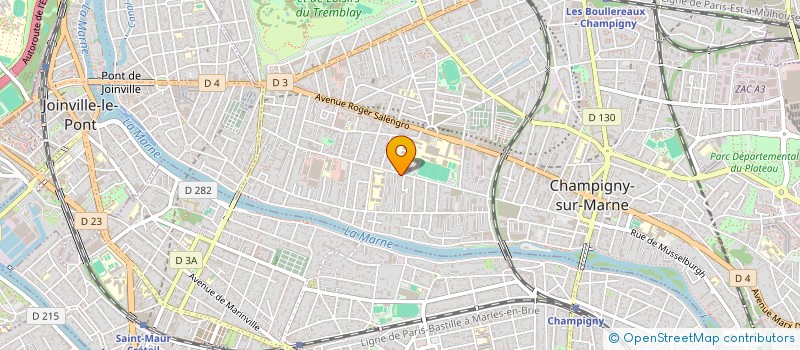 localisation de l'entreprise DELTA CONSEIL à CHAMPIGNY-SUR-MARNE