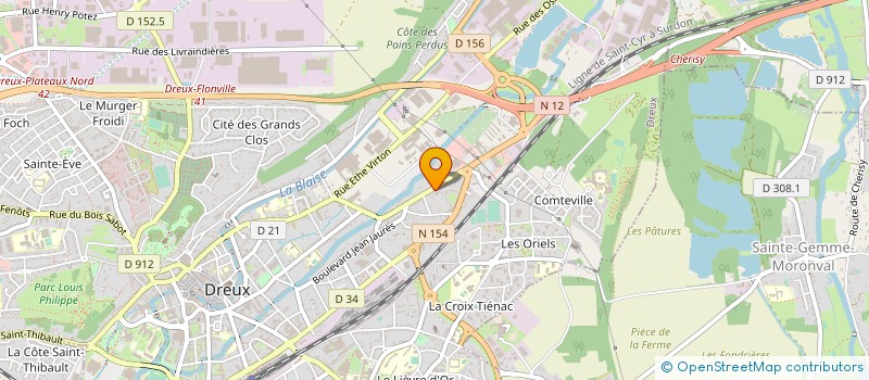 localisation de l'entreprise DELTA CONSEIL PME à DREUX