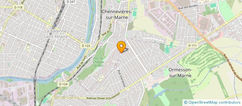 localisation de l'entreprise DELTA CONSTRUCT à ORMESSON-SUR-MARNE