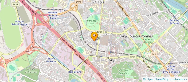 localisation de l'entreprise DELTA CONSULTING à EVRY-COURCOURONNES