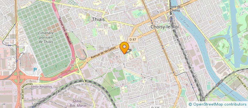 localisation de l'entreprise DELTA COURSES EXPRESS à THIAIS