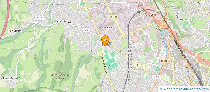 localisation de l'entreprise DELTA CREATION  CHAMBERY