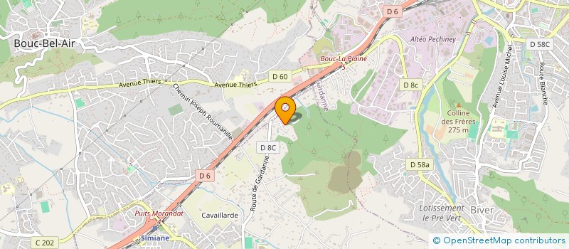 localisation de l'entreprise DELTA CREIS  AUBAGNE