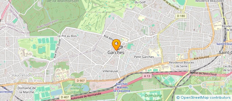 localisation de l'entreprise DELTA DECOR BATIMENT D D B à GARCHES