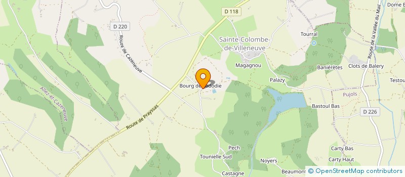 localisation de l'entreprise DELTA DEVELOPPEMENT CADRE EXPERT à SAINTE-COLOMBE-DE-VILLENEUVE