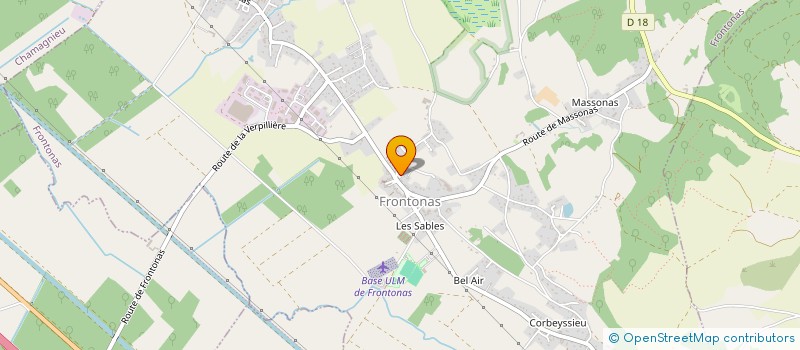 localisation de l'entreprise DELTA DIFFUSION à FRONTONAS