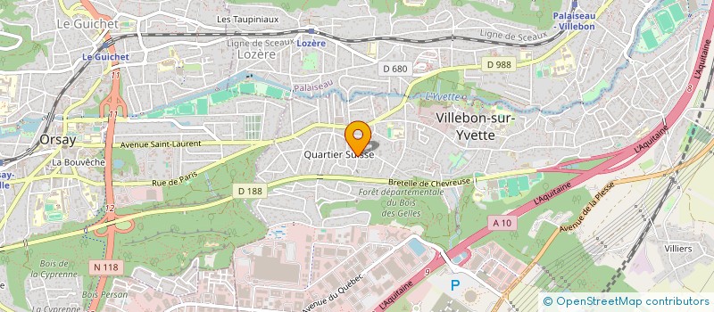 localisation de l'entreprise DELTA DIFFUSION POUR IMPRIMERIE DE FOURNITURES POUR FACONNAGES ET EMBALLAGES DELTA D I F F E à VILLEBON-SUR-YVETTE