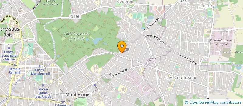 localisation de l'entreprise DELTA DISTRIBUTION SARL à MONTFERMEIL