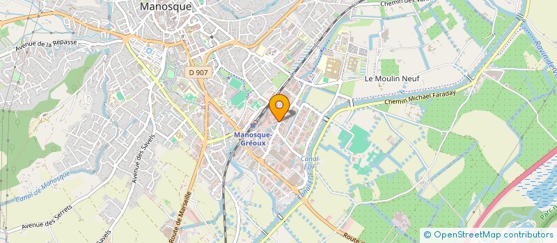 localisation de l'entreprise DELTA ELECTRICITE ELECTRONIQUE ETUDES à MANOSQUE
