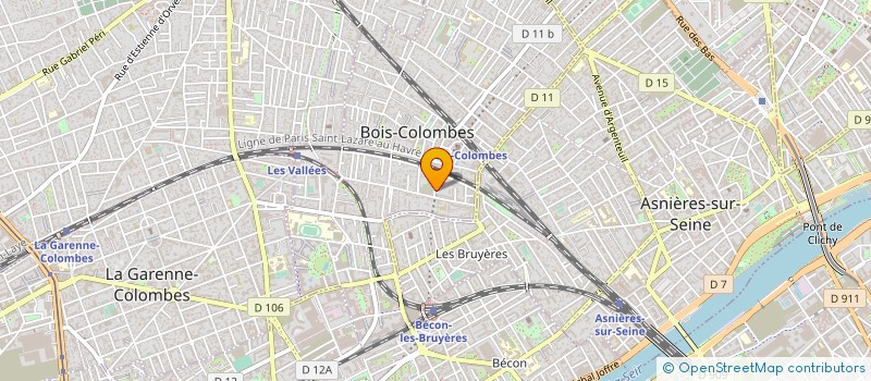 localisation de l'entreprise DELTA ETUDES à BOIS-COLOMBES