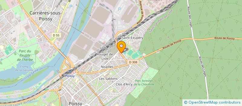 localisation de l'entreprise DELTA EXPERTISE ET DIAGNOSTICS IMMOBILIERS  POISSY
