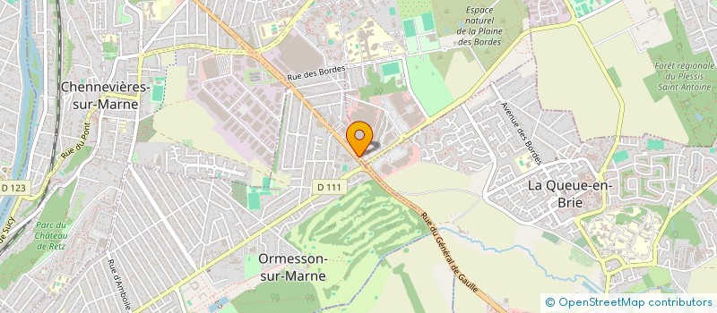 localisation de l'entreprise DELTA EXPLOITATION à CHENNEVIERES-SUR-MARNE