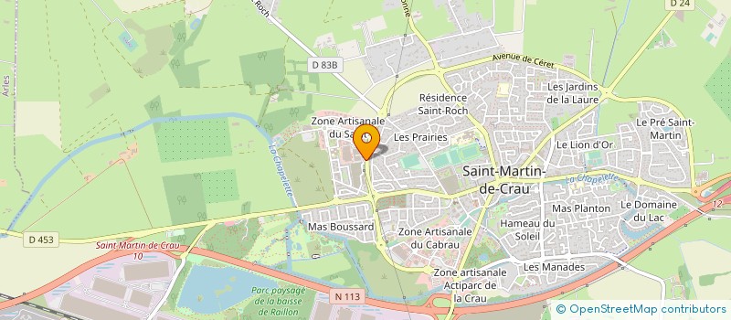 localisation de l'entreprise DELTA EXPLOITATION à SAINT-MARTIN-DE-CRAU