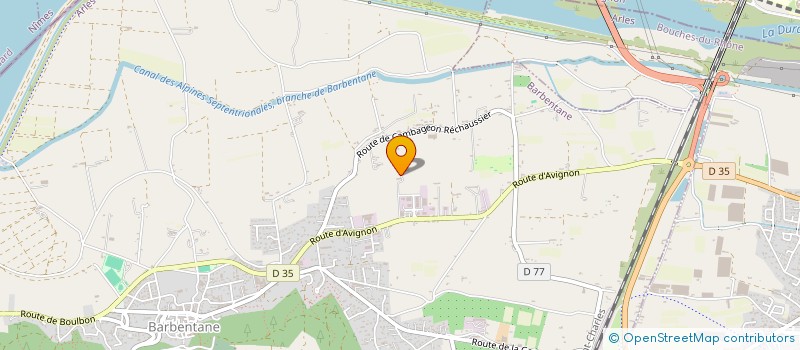 localisation de l'entreprise DELTA FENETRES  BARBENTANE