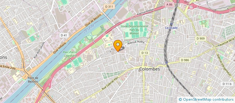 localisation de l'entreprise DELTA FIBRE PRO à COLOMBES