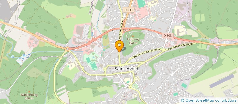 localisation de l'entreprise DELTA FINANCES à SAINT-AVOLD