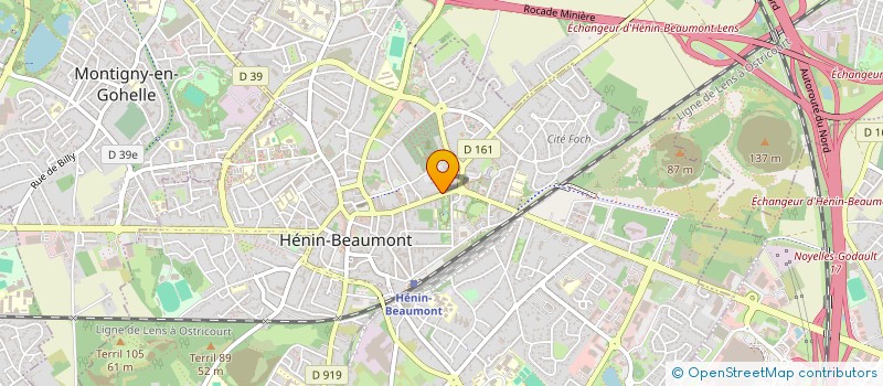 localisation de l'entreprise DELTA FORMATION à HENIN-BEAUMONT
