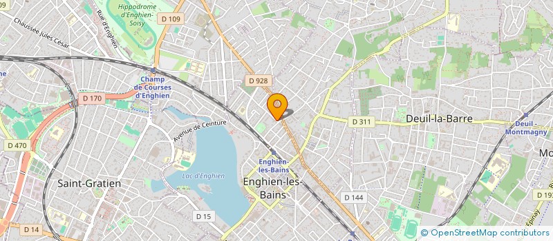 localisation de l'entreprise DELTA FORMATION à ENGHIEN-LES-BAINS
