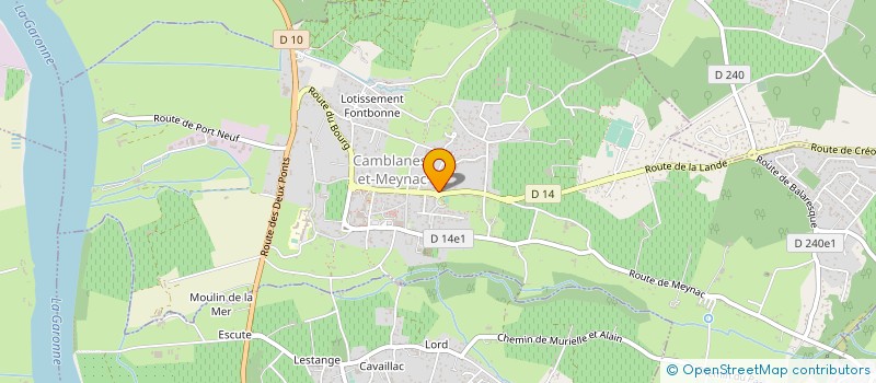 localisation de l'entreprise DELTA GAMMA  CAMBLANES-ET-MEYNAC