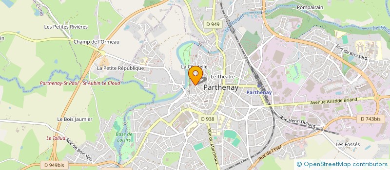 localisation de l'entreprise DELTA GEST  PARTHENAY