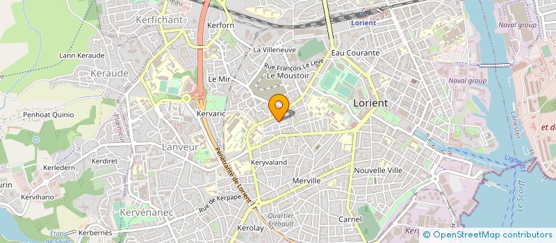 localisation de l'entreprise DELTA GRAPHIQUE à LORIENT