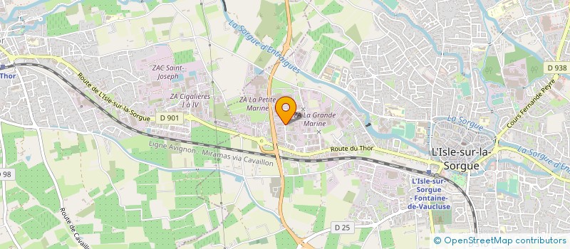 localisation de l'entreprise DELTA HIP DELTA HOP  L'ISLE-SUR-LA-SORGUE