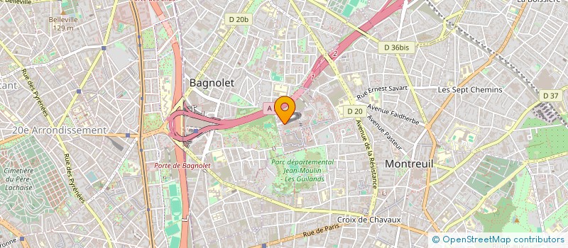 localisation de l'entreprise DELTA HORIZON  BAGNOLET