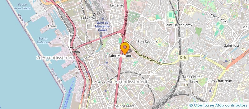 localisation de l'entreprise DELTA HYGIENE EXPRESS à MARSEILLE