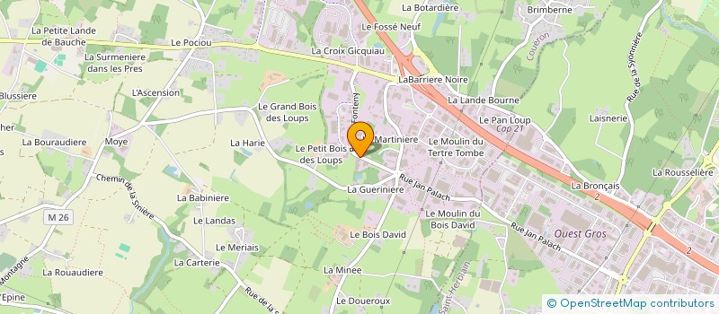 localisation de l'entreprise DELTA IMMO  COUERON