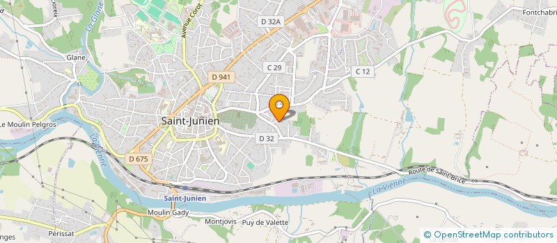 localisation de l'entreprise DELTA IMMO ENTREPRISE à SAINT-JUNIEN