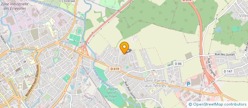 localisation de l'entreprise DELTA - IMMOBILIER  SAINT-PARRES-AUX-TERTRES