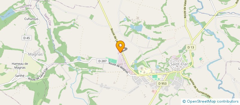 localisation de l'entreprise DELTA INSPECTION  SAINT-CLAR