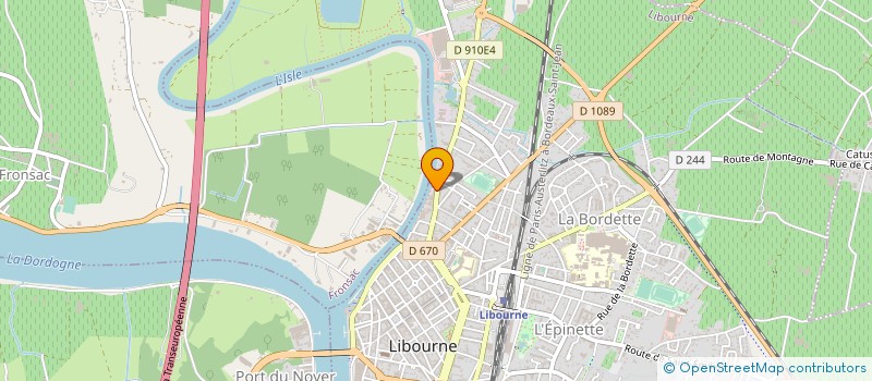 localisation de l'entreprise DELTA INTERIM EST GIRONDE à LIBOURNE