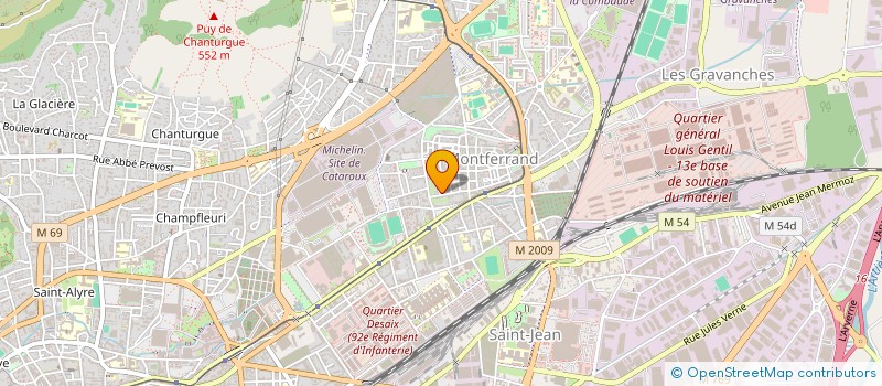 localisation de l'entreprise DELTA LED  CLERMONT-FERRAND