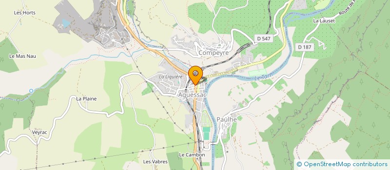 localisation de l'entreprise DELTA LIB'  AGUESSAC