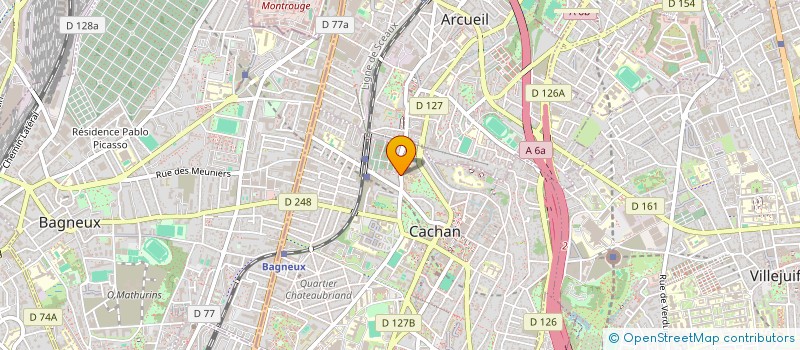 localisation de l'entreprise DELTA LINGERIE  CACHAN