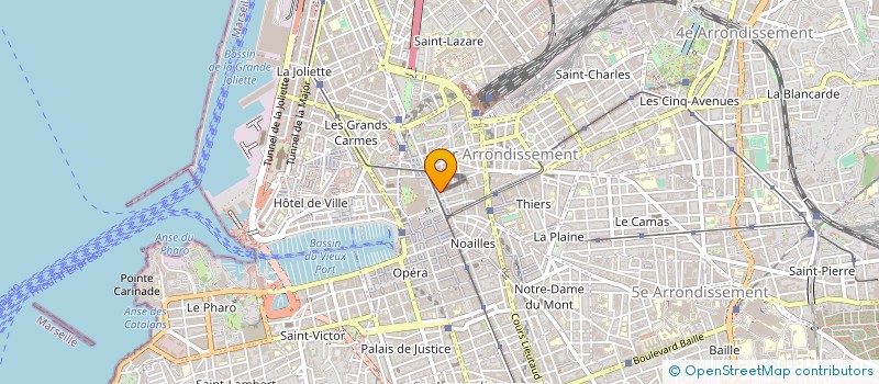 localisation de l'entreprise DELTA LOISIRS à MARSEILLE