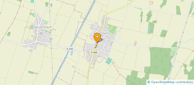 localisation de l'entreprise DELTA M  ARTOLSHEIM