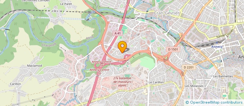 localisation de l'entreprise DELTA MACONNERIE  ANNECY