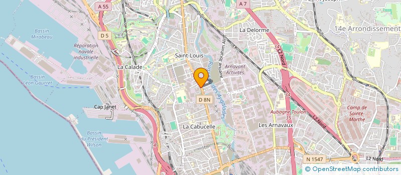localisation de l'entreprise DELTA MAILING SERVICE à MARSEILLE