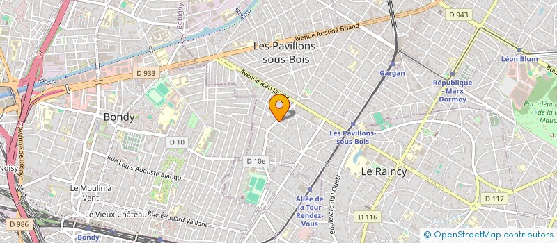 localisation de l'entreprise DELTA MAILLE à LES PAVILLONS-SOUS-BOIS