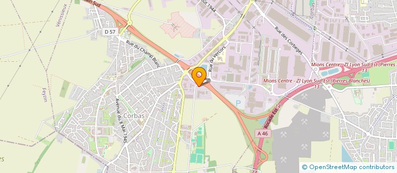 localisation de l'entreprise DELTA MANAGERS à CORBAS