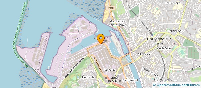 localisation de l'entreprise DELTA MAREE à BOULOGNE-SUR-MER