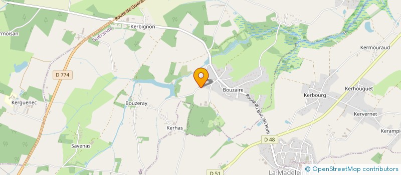 localisation de l'entreprise DELTA MARINE  GUERANDE