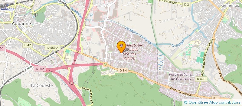 localisation de l'entreprise DELTA MONTAGE  AUBAGNE