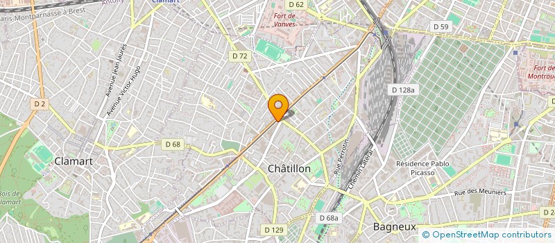 localisation de l'entreprise DELTA & MORE à CHATILLON