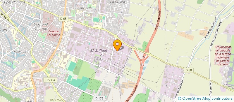 localisation de l'entreprise DELTA MOTO 26  LA RAVOIRE