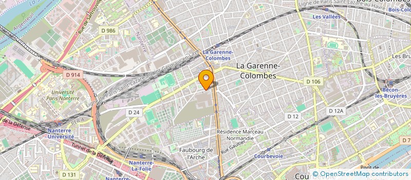 localisation de l'entreprise DELTA MULTI BAT à LA GARENNE-COLOMBES