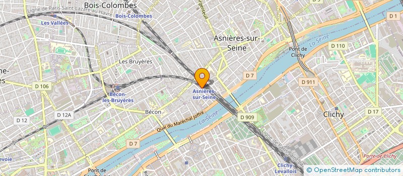 localisation de l'entreprise DELTA MULTISERVICES EURL à ASNIERES-SUR-SEINE