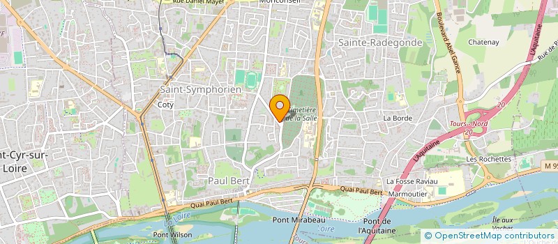 localisation de l'entreprise DELTA MYTHICS  TOURS